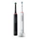 Набор электрических зубных щеток Oral-B Pro 3 DUO черная и белая (2 шт) 0