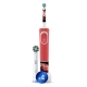 Детская электрическая зубная щеткаOral-B Vitality Kids Тачки с насадкой Oral-B CrossAction для эффективной чистки (4 шт) 0