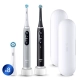 Набор электрических зубных щеток Oral-B iO 6 DUO Grey Opal и Black Lava (2шт) с насадками Ultimate Clean (8 шт) 0
