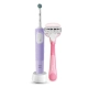 Электрическая зубная щётка Oral-B Vitality Pro лиловая + Женская бритва Gillette Venus Comfortglide Miami с 1 сменной кассетой и держателем 0