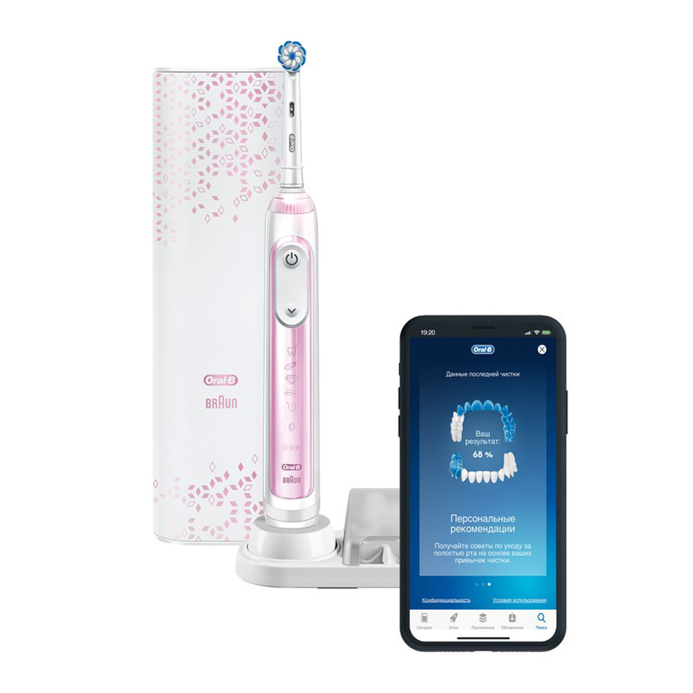Электрическая зубная щетка Oral-B Genius X 20000N Pink D7065156X 2059800₽