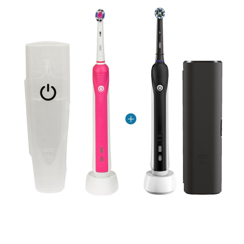 Набор Электрическая зубная щетка Oral-B PRO 750 Pink D16513UX Электрическая зубная щетка Oral-B PRO 750 Black D 16513UX 799000₽