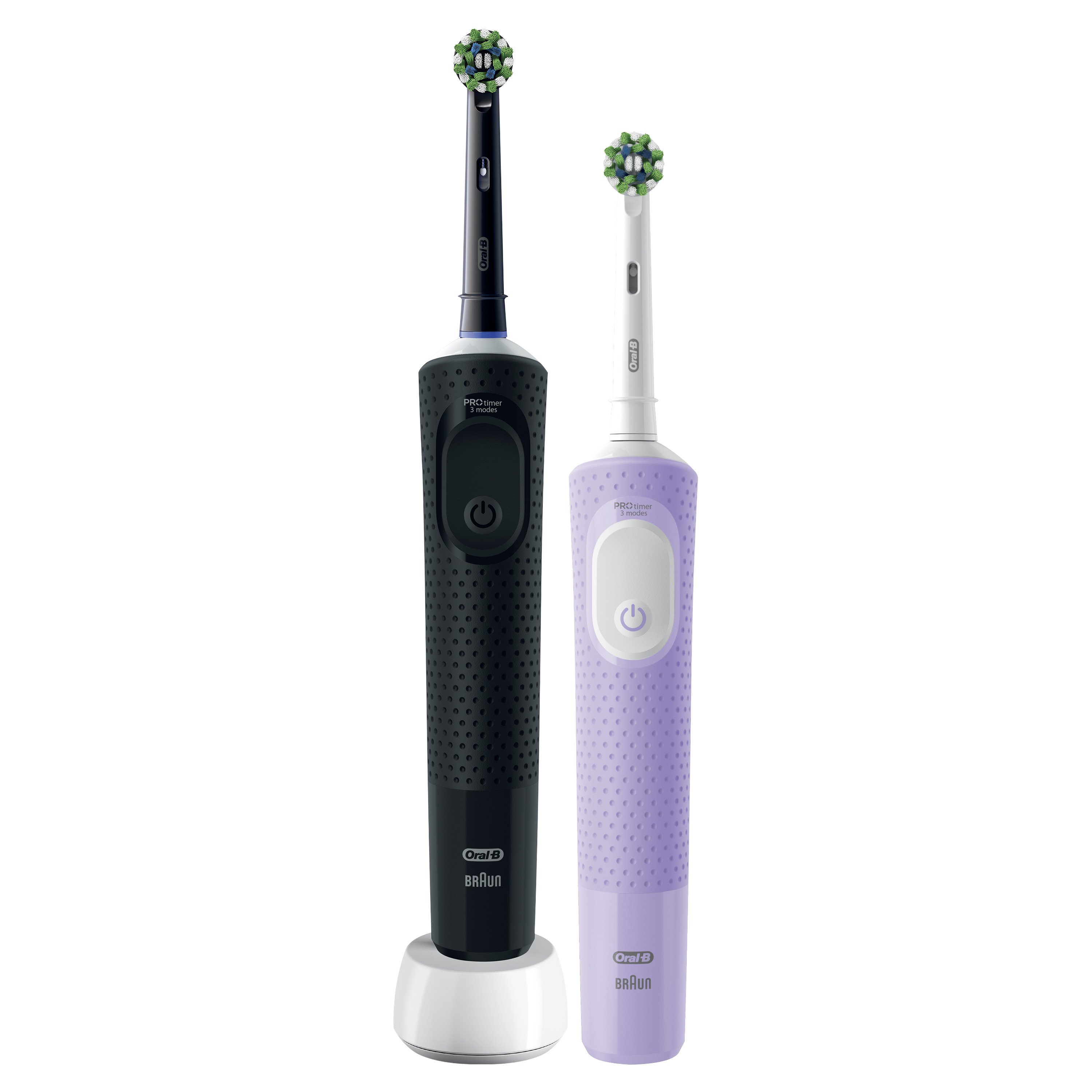 Набор электрических зубных щеток Oral-B Vitality Pro Duo (Black +Lilac) в подарочной упаковке